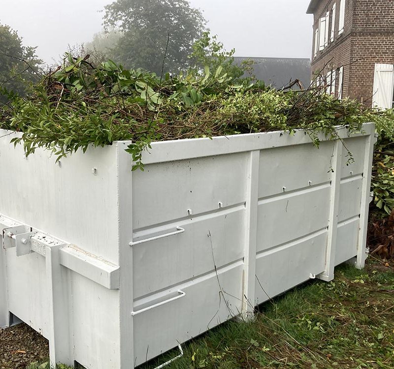 location benne dechets verts 76