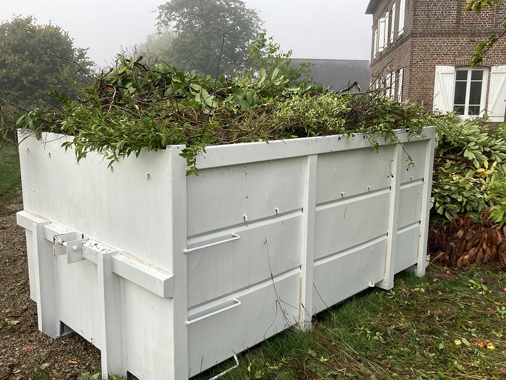location benne dechets verts 76
